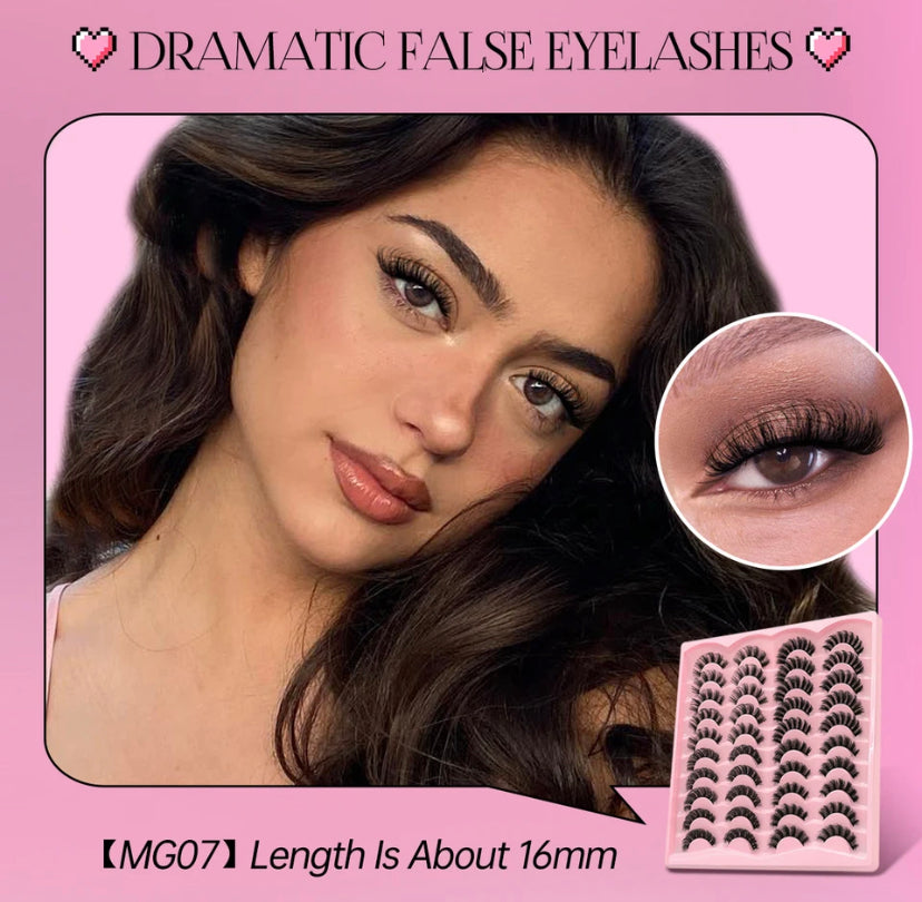 20 PAIRS RUSSIAN 3D MINK LASHES !