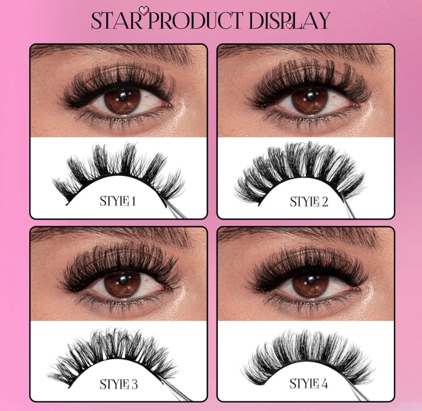 20 PAIRS RUSSIAN 3D MINK LASHES !