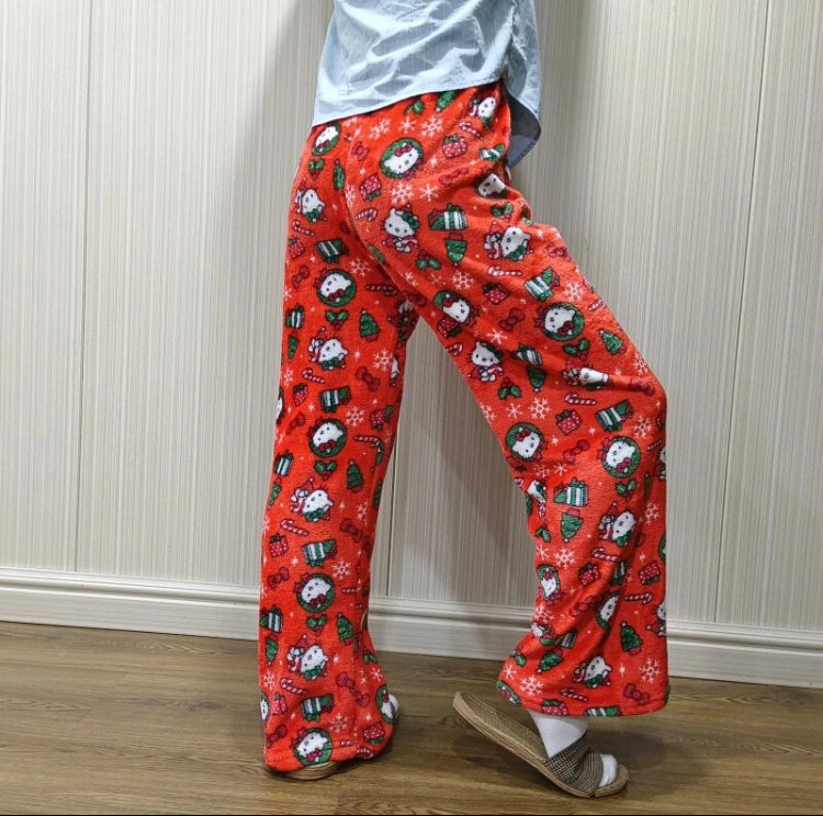 SANRIO HELLO KITTY CHRISTMAS PAJAMA PANTS. 
