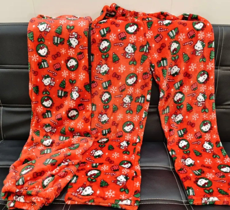 SANRIO HELLO KITTY CHRISTMAS PAJAMA PANTS. 