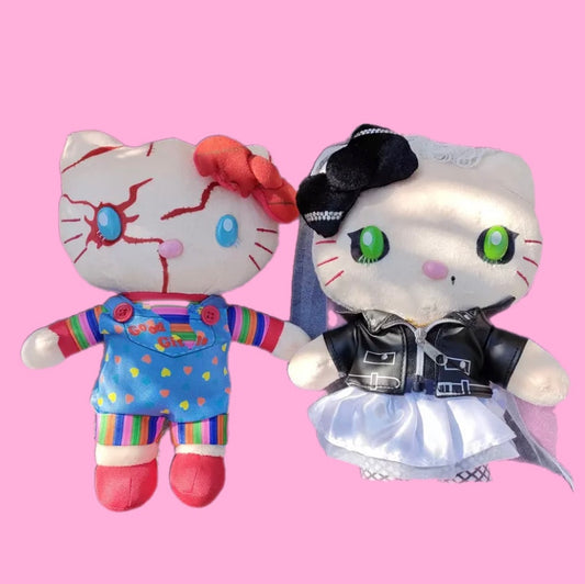 SANRIO STUFFED HELLO KITTY X CHUCKY & TIFANNY PLUSHY 