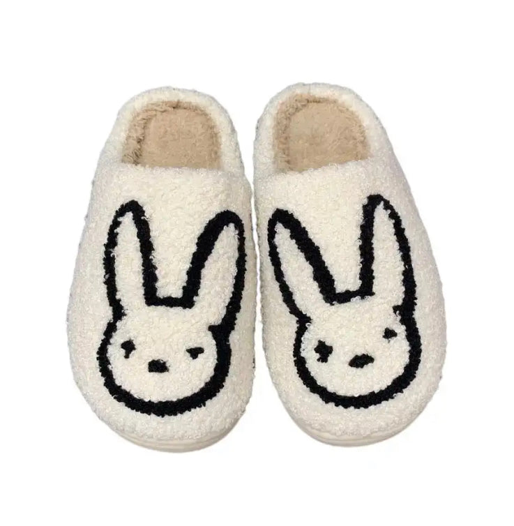 WARM FURRY HOUSE SLIPPERS 