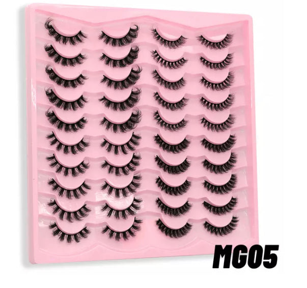 20 PAIRS RUSSIAN 3D MINK LASHES !