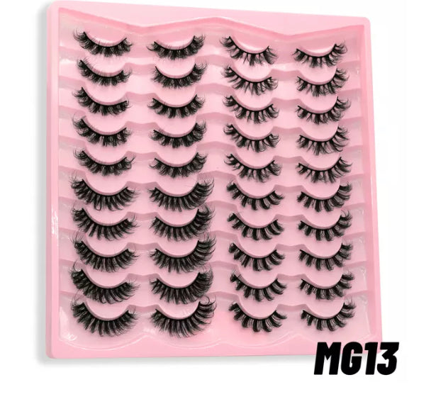 20 PAIRS RUSSIAN 3D MINK LASHES !