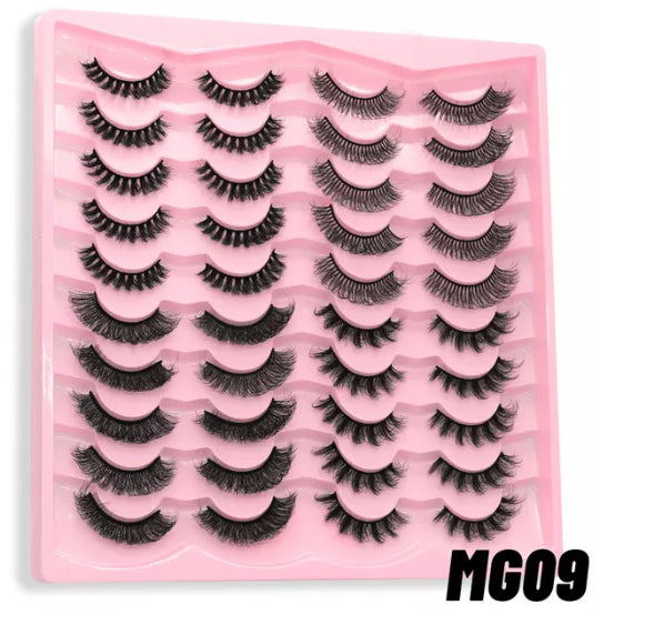 20 PAIRS RUSSIAN 3D MINK LASHES !