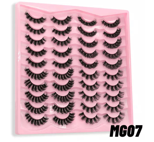 20 PAIRS RUSSIAN 3D MINK LASHES !