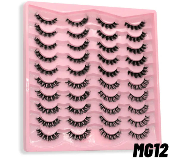 20 PAIRS RUSSIAN 3D MINK LASHES !