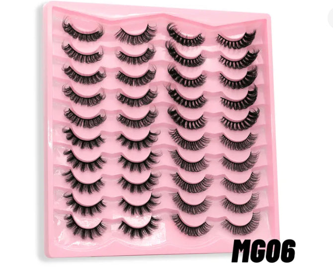 20 PAIRS RUSSIAN 3D MINK LASHES !
