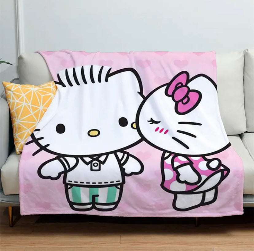 SANRIO HELLO KITTY VALENTINE THROW BLANKET(S) !