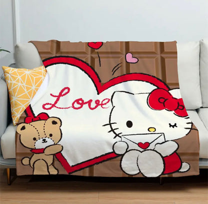 SANRIO HELLO KITTY VALENTINE THROW BLANKET(S) !