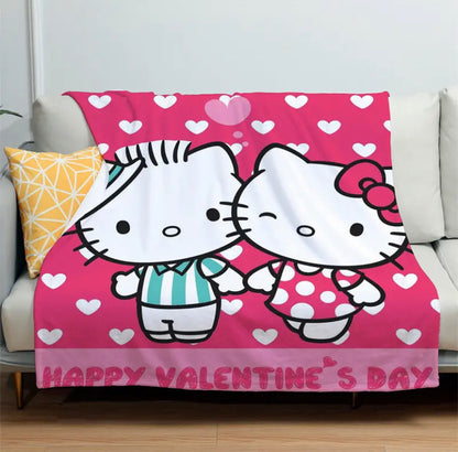 SANRIO HELLO KITTY VALENTINE THROW BLANKET(S) !