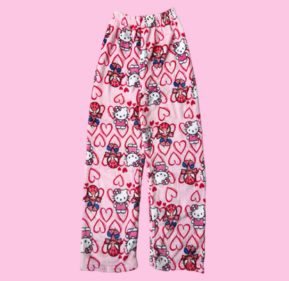 SANRIO HELLO KITTY X SPIDER-MAN FURRY PAJAMA PANTS. ‎