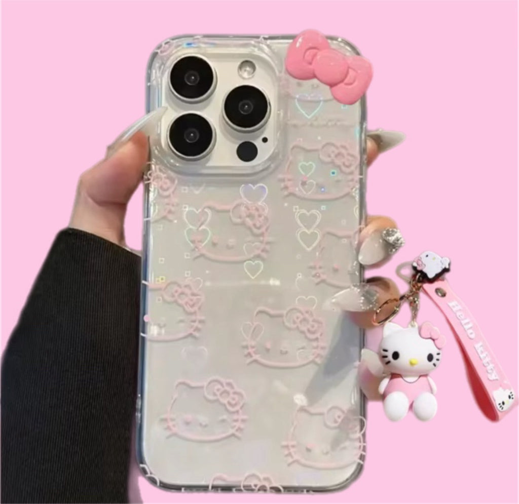 SANRIO KAWAII HELLO KITTY BOW PHONE CASE