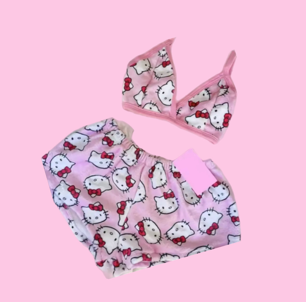 SANRIO X SPIDERMAN SHORT & BRA PAJAMA SET